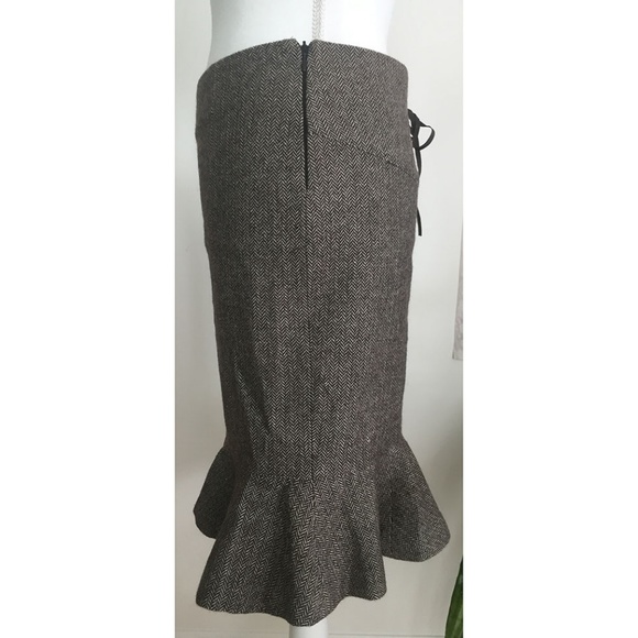 ARDEN B Herringbone Tweed Skirt - Picture 2 of 7